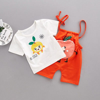 Children Summer Boys Girls Clothing Set Cartoon Apple Print Short Sleeve Round Collar Casual T-shirtBib Pants
Children Summer Boys Girls Clothing Set Cartoon Apple Print Short Sleeve Round Collar Casual T-shirtBib Pants