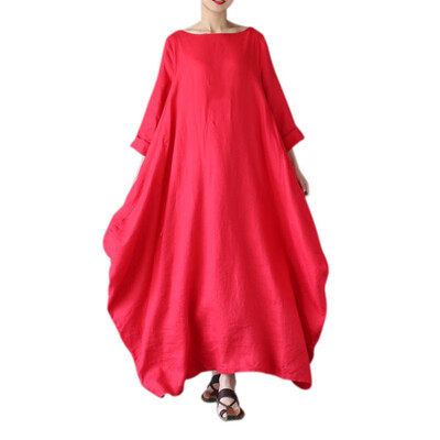 2018 Long Dress Round Neck Half Sleeve Large Dress Casual Elegant Women Loose Dresses
2018 Long Dress Round Neck Half Sleeve Large Dress Casual Elegant Women Loose Dresses