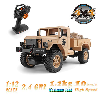 Gobestart Wltoys 124301 112 24G 4WD 390 Bruhed Rc Car 12kg Load Off-Road Military Truck
Gobestart Wltoys 124301 112 24G 4WD 390 Bruhed Rc Car 12kg Load Off-Road Military Truck