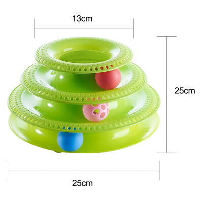 4 Layers Funny Cat Toys Crazy Ball Disk Anti-slip Interactive Amusement Plate Triple Turntable Play Disc Small Pet Toy For Kitte
4 Layers Funny Cat Toys Crazy Ball Disk Anti-slip Interactive Amusement Plate Triple Turntable Play Disc Small Pet Toy For Kitte