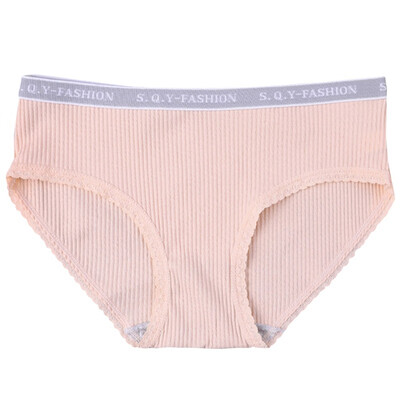 panties Women Sexy Solid Color Vertical Thread Cotton Exquisite Soft Cotton Low Waist Briefs Sweet Modern High Stretch Panties
panties Women Sexy Solid Color Vertical Thread Cotton Exquisite Soft Cotton Low Waist Briefs Sweet Modern High Stretch Panties