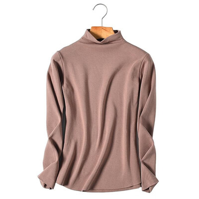 Fashion Women Warm Heating Tops T-shirt Fleeces Mock Turtleneck Long Sleeves Solid Stretch Elegant Shirts Pullovers Casual Tops
Fashion Women Warm Heating Tops T-shirt Fleeces Mock Turtleneck Long Sleeves Solid Stretch Elegant Shirts Pullovers Casual Tops
