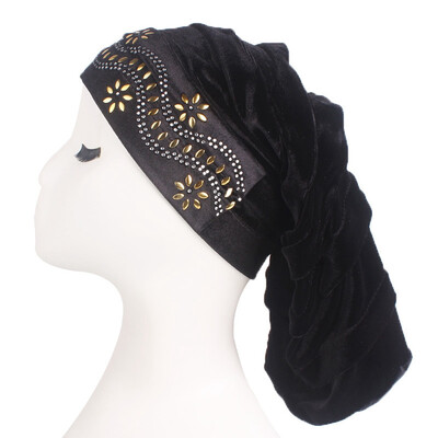 Women Gold Flower Velvet Turban Hijab Hat Chemo Hat For Hair Loss Headscarf Long Sleep Cap
Women Gold Flower Velvet Turban Hijab Hat Chemo Hat For Hair Loss Headscarf Long Sleep Cap