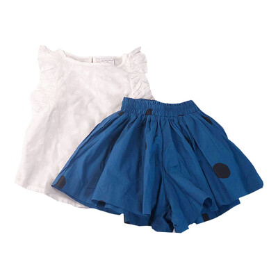 Baby Girl Clothes Summer New Style Baby Girls White Fly Sleeves Top Blue Skirt Two Pieces Sets
Baby Girl Clothes Summer New Style Baby Girls White Fly Sleeves Top Blue Skirt Two Pieces Sets