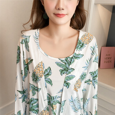 3PC Women Sexy NightWear Floral Print Breathable Comfortable Casual Tank Top Coat Pants Set Female Sleepewear Nightgown Pajama
3PC Women Sexy NightWear Floral Print Breathable Comfortable Casual Tank Top Coat Pants Set Female Sleepewear Nightgown Pajama
