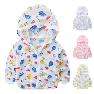 Kids Sun Protection Clothing Coat Unisex Cute Pineapple Print UV Protection Quick Dry Thin Jacket with Hooded Zipper Baby Coat
Kids Sun Protection Clothing Coat Unisex Cute Pineapple Print UV Protection Quick Dry Thin Jacket with Hooded Zipper Baby Coat