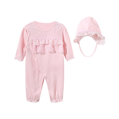 Newborn Baby Girl Clothes Lace Romper Clothing Set Jumpsuit Hat 2pcs Cute Infant Girls Rompers
Newborn Baby Girl Clothes Lace Romper Clothing Set Jumpsuit Hat 2pcs Cute Infant Girls Rompers