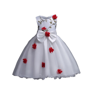 Dress Childrens Embroidery Flower Sleeveless Princess Dress For Girl 5 Colors Ball Gown Wedding Dress
Dress Childrens Embroidery Flower Sleeveless Princess Dress For Girl 5 Colors Ball Gown Wedding Dress