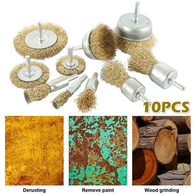 10Pcs Electric Grinding Wire Brush Steel Rotary Brush Wire Wheel Brush Grinder Rotary Tool Set
10Pcs Electric Grinding Wire Brush Steel Rotary Brush Wire Wheel Brush Grinder Rotary Tool Set