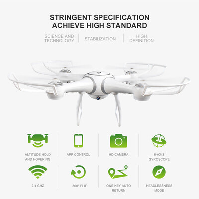 S7W 720P HD Camera Wifi FPV Drone Altitude Hold One Key Return G-sensor RC Quadcopter Kids Gift RC Toy
S7W 720P HD Camera Wifi FPV Drone Altitude Hold One Key Return G-sensor RC Quadcopter Kids Gift RC Toy