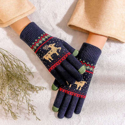 New Touch Screen Winter Gloves Plus Fleece Warm Gloves Women Men Warm Knit Gloves Deer Gloves Lovely Gloves
New Touch Screen Winter Gloves Plus Fleece Warm Gloves Women Men Warm Knit Gloves Deer Gloves Lovely Gloves