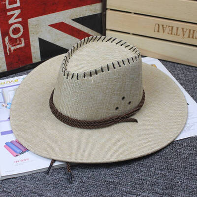 5 Colors High Quality Fashion Men Cosplay Leather Western Cowboy Hat Men Outdoor Sunhat
5 Colors High Quality Fashion Men Cosplay Leather Western Cowboy Hat Men Outdoor Sunhat