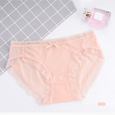 Women Thin Sexy Lace Decoration Briefs Panties Fashion Sweet Mid Rise Solid Color Fashion Trend Panties
Women Thin Sexy Lace Decoration Briefs Panties Fashion Sweet Mid Rise Solid Color Fashion Trend Panties
