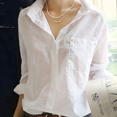 2018 Spring Shirts Women Cotton White Shirt Turn Down Collar Long Sleeve Casual Women Tops
2018 Spring Shirts Women Cotton White Shirt Turn Down Collar Long Sleeve Casual Women Tops