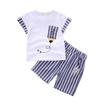 Newborn Baby Boy Clothes Set Cartoon Short Sleeve Vest Stripe Shorts Baby Clothes Set Comfortable Casual Summer Baby Boy Set
Newborn Baby Boy Clothes Set Cartoon Short Sleeve Vest Stripe Shorts Baby Clothes Set Comfortable Casual Summer Baby Boy Set