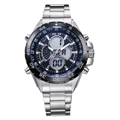 WEIDE WH1103 Dual Display Two Movement Quartz Digital Men Watch 3ATM Waterproof LCD Backlight Auto Date Day Week Alarm Stopwatch W
WEIDE WH1103 Dual Display Two Movement Quartz Digital Men Watch 3ATM Waterproof LCD Backlight Auto Date Day Week Alarm Stopwatch W