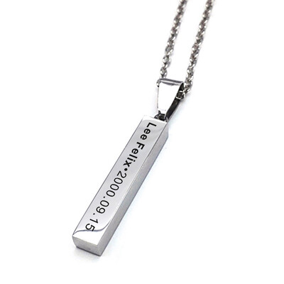 KPOP Stray Kids Members Birthday Name Pendant Stainless Steel Necklace Boys Girls Couple Necklace Hot Gifts for Fans 
KPOP Stray Kids Members Birthday Name Pendant Stainless Steel Necklace Boys Girls Couple Necklace Hot Gifts for Fans