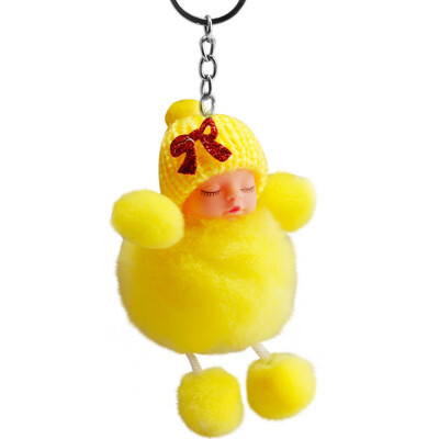 Tailored Cute Sleeping Baby Bowtie Fluffy Pompom Fur Plush Doll Keychain Keyring Key Ring
Tailored Cute Sleeping Baby Bowtie Fluffy Pompom Fur Plush Doll Keychain Keyring Key Ring