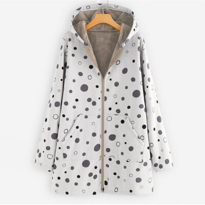 Tailored Womens Winter Warm Outwear Dot Print Hooded Pockets Vintage Oversize Hasp Coats
Tailored Womens Winter Warm Outwear Dot Print Hooded Pockets Vintage Oversize Hasp Coats