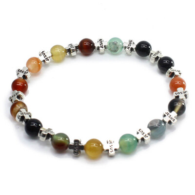 Natural Stone Christ Cross Bracelet Elastic Bracelet Unisex Pair Bracelet Men Jewellery Hot Gift
Natural Stone Christ Cross Bracelet Elastic Bracelet Unisex Pair Bracelet Men Jewellery Hot Gift