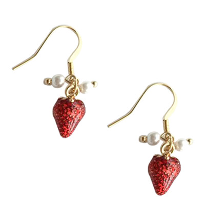Cute Fruit Strawberry Alloy Drop Hook Dangle Earrings Women Punk Fashion Jewelry
Cute Fruit Strawberry Alloy Drop Hook Dangle Earrings Women Punk Fashion Jewelry