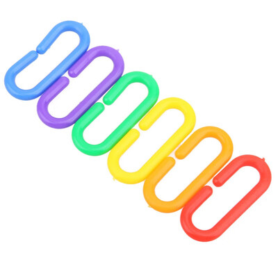 100pcslot Plastic C-clips Hooks Chain C-links Glider Parrot Bird Cage Toy Rat Stairs Pet Products for Parrots Parakeets
100pcslot Plastic C-clips Hooks Chain C-links Glider Parrot Bird Cage Toy Rat Stairs Pet Products for Parrots Parakeets