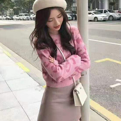 Women Autumn Spring Cartoon Print Casual Long-Sleeved Round Collar High Street Slim Bottom Jacquard Sweater 
Women Autumn Spring Cartoon Print Casual Long-Sleeved Round Collar High Street Slim Bottom Jacquard Sweater