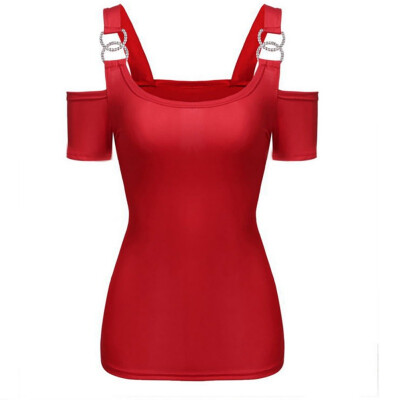 Womens Tops And Blouses Streetwear Cold Shoulder Short Sleeve Blouse Tunic Ladies Top
Womens Tops And Blouses Streetwear Cold Shoulder Short Sleeve Blouse Tunic Ladies Top