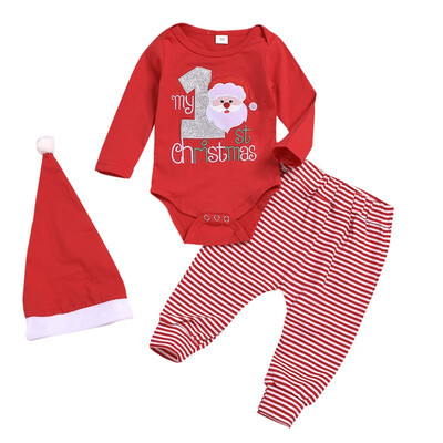 Baby Christmas Costumes Baby Kids Girls Boys Cute Long Sleeve Letter Romper TopCasual Pants With Hat Christmas Clothes
Baby Christmas Costumes Baby Kids Girls Boys Cute Long Sleeve Letter Romper TopCasual Pants With Hat Christmas Clothes