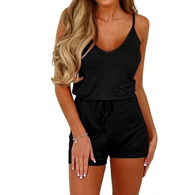 Womens Fashion Solid V-Neck Lace Up Sleeveless Party Loose Jumpsuit Rompers Playsuit
Womens Fashion Solid V-Neck Lace Up Sleeveless Party Loose Jumpsuit Rompers Playsuit