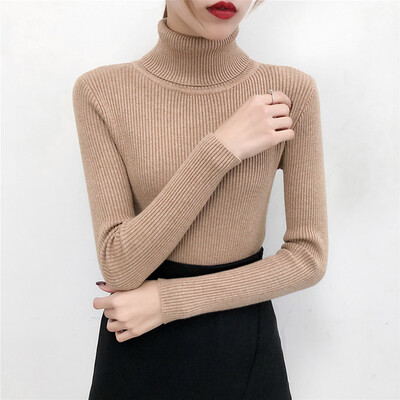 Tailored Autumn Winter Sweater Women Long Sleeve Pullover Turtleneck knitting Basic Tops
Tailored Autumn Winter Sweater Women Long Sleeve Pullover Turtleneck knitting Basic Tops