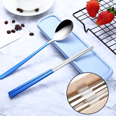 304 Stainless Steel Tableware Set Portable Simple Cutlery Set For Student Chopsticks Spoon Fork
304 Stainless Steel Tableware Set Portable Simple Cutlery Set For Student Chopsticks Spoon Fork