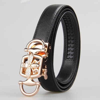 BPSTAR Womens Automatic Buckle Genuine Leather Ladys Ratchet Holeless Belt Business High Quality Womens Real Belt for Pants
BPSTAR Womens Automatic Buckle Genuine Leather Ladys Ratchet Holeless Belt Business High Quality Womens Real Belt for Pants