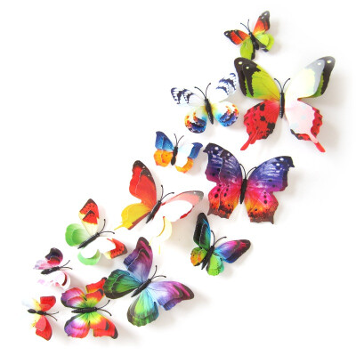 12pcs 3D DimensionalDouble Butterfly Home Decor Fridge Refrigerator Magnet Butterfly Wall Stickers for Home Party Decoration
12pcs 3D DimensionalDouble Butterfly Home Decor Fridge Refrigerator Magnet Butterfly Wall Stickers for Home Party Decoration