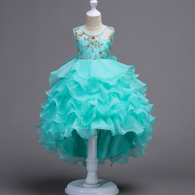 2-12 Years Girls Sleeveless Princess Children Flower Girl Dress Moderator Clothing For Wedding Girls Trailing Party Prom Dresses
2-12 Years Girls Sleeveless Princess Children Flower Girl Dress Moderator Clothing For Wedding Girls Trailing Party Prom Dresses