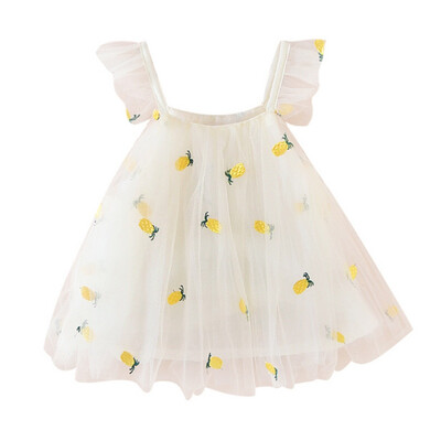 Cute Summer Baby Girl Dress Strap Princess Pineapple Embroidery Mesh Yarn Sleeveless Sundress
Cute Summer Baby Girl Dress Strap Princess Pineapple Embroidery Mesh Yarn Sleeveless Sundress