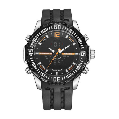 WEIDE WH6105 Dual Display Quartz Digital Men Watch Multifunctional Sports 3ATM Waterproof Big Dial Large Face Stopwatch Timer Week
WEIDE WH6105 Dual Display Quartz Digital Men Watch Multifunctional Sports 3ATM Waterproof Big Dial Large Face Stopwatch Timer Week