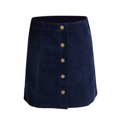 Women Bottoms Skirts skater saia etek faldas Jupe Gonna Petite Vintage Corduroy Button Front A-Line Skirt
Women Bottoms Skirts skater saia etek faldas Jupe Gonna Petite Vintage Corduroy Button Front A-Line Skirt