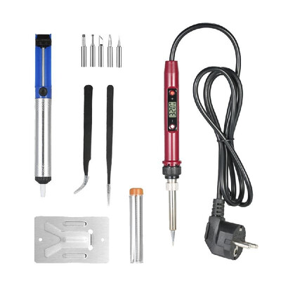 EU 80W Professional LCD Digital Temperature Adjustable Electric Soldering Iron Tool Lead-free Mini Soldering Station AC220V
EU 80W Professional LCD Digital Temperature Adjustable Electric Soldering Iron Tool Lead-free Mini Soldering Station AC220V