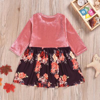 Infant Baby Girls Dress Velvet Clothes Long Sleeves Floral Print Knee Length A-Line Princess Dress 6M-5Y
Infant Baby Girls Dress Velvet Clothes Long Sleeves Floral Print Knee Length A-Line Princess Dress 6M-5Y