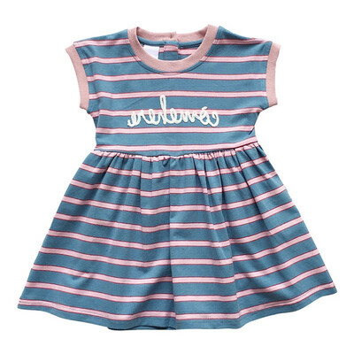 Summer Girls Sweet Dress Stripes Letter Print Princess Cute Sweet Short Sleeve Cotton Kids Baby Girls Dress
Summer Girls Sweet Dress Stripes Letter Print Princess Cute Sweet Short Sleeve Cotton Kids Baby Girls Dress