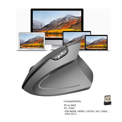 HXSJ T24 24G Wireless Mouse Vertical Ergonomic Adjustable DPI 800 1600 2400 6 Buttons with USB Receiver for Notebook PC Laptop Co
HXSJ T24 24G Wireless Mouse Vertical Ergonomic Adjustable DPI 800 1600 2400 6 Buttons with USB Receiver for Notebook PC Laptop Co