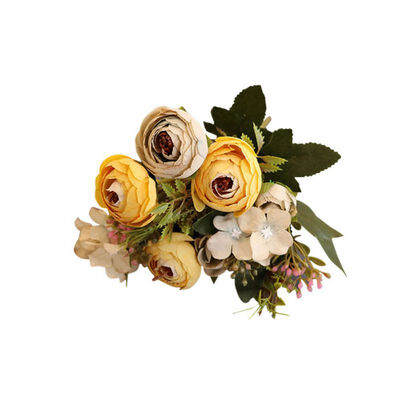 Simulation Bouquet Small Bud Silk Roses with Diamonds Simulation Flowers Roses Plants with Leaves for Home Wedding Decoration
Simulation Bouquet Small Bud Silk Roses with Diamonds Simulation Flowers Roses Plants with Leaves for Home Wedding Decoration