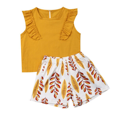 2PcsSet Summer Baby Girls Casual Sleeveless Vest TopsFloral Pattern Shorts Costume Set
2PcsSet Summer Baby Girls Casual Sleeveless Vest TopsFloral Pattern Shorts Costume Set