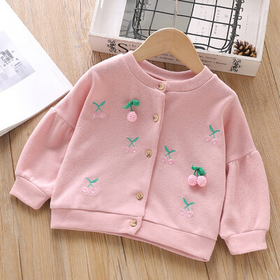 Autumn Children Clothes Toddler Baby Kids Girls Jacket Cherry Button Girls Jacket Coat Kids Casual Outwear
Autumn Children Clothes Toddler Baby Kids Girls Jacket Cherry Button Girls Jacket Coat Kids Casual Outwear