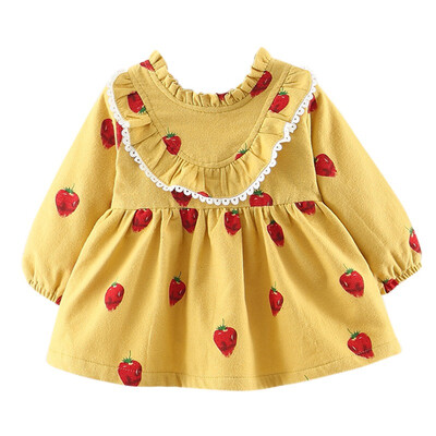 Baby Dress 0-3T New Autumn Casual Baby Girls Long Sleeve Strawberry Print Dress Kids Princess Thicken Pageant Dresses
Baby Dress 0-3T New Autumn Casual Baby Girls Long Sleeve Strawberry Print Dress Kids Princess Thicken Pageant Dresses