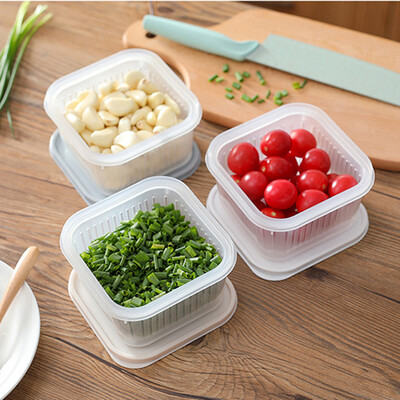 Toponeto Square Drain Sealed Box Ginger Garlic Onion Food Container Refrigerator Storage
Toponeto Square Drain Sealed Box Ginger Garlic Onion Food Container Refrigerator Storage