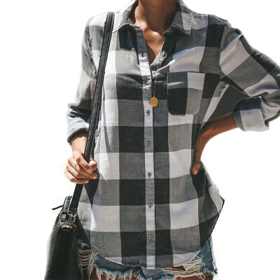 New Arrival Women Button Shirts Plaid Printed Short Sleeve V-Neck Irregular Hem Blouse Ladies Blouses Female blusas mujer
New Arrival Women Button Shirts Plaid Printed Short Sleeve V-Neck Irregular Hem Blouse Ladies Blouses Female blusas mujer