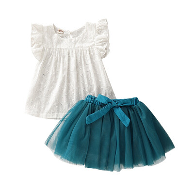 Summer Baby Girl Short Sleeve Hollow Design T-shirt BlouseMesh Skirts Casual Outfits Baby Clothes
Summer Baby Girl Short Sleeve Hollow Design T-shirt BlouseMesh Skirts Casual Outfits Baby Clothes