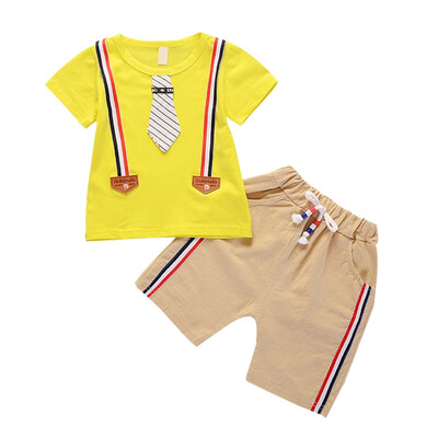 Baby Clothes Toddler Baby Boys 2pcs Summer Outfits Fake Tie Print T-shirt TopsShorts Casual Sets Baby Boy Clothes
Baby Clothes Toddler Baby Boys 2pcs Summer Outfits Fake Tie Print T-shirt TopsShorts Casual Sets Baby Boy Clothes